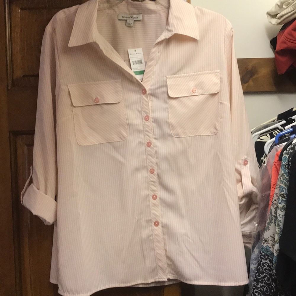 Bumble Gum Button down shirt, never worn